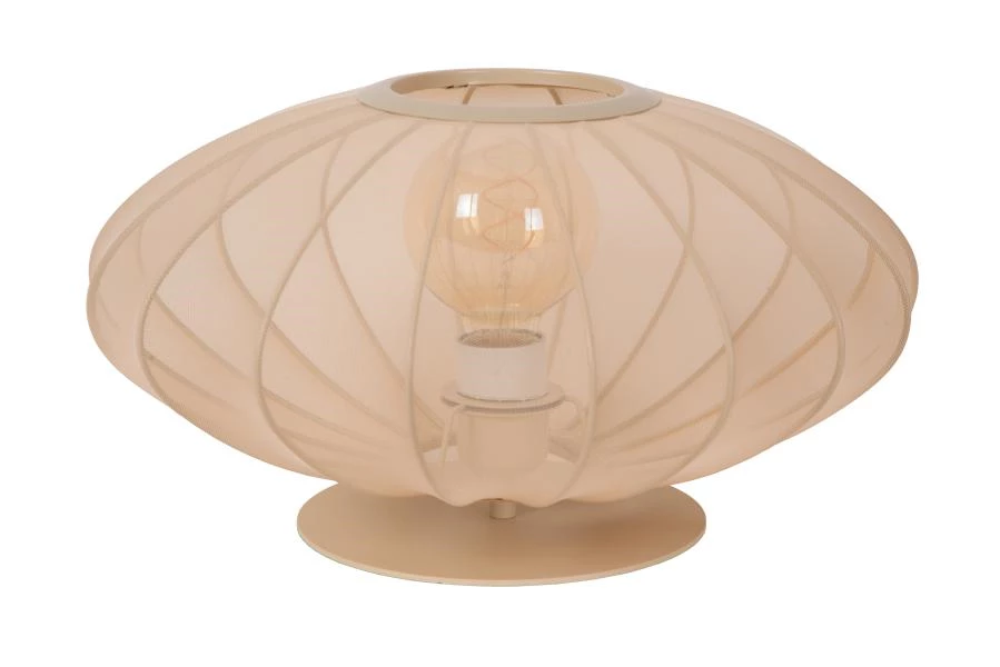 Lucide CORINA - Lámpara de mesa - Ø 40 cm - 1xE27 - Beige - detalle